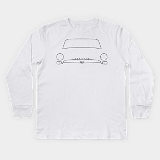 Sunbeam Alpine Series IV classic car outline (black) Kids Long Sleeve T-Shirt